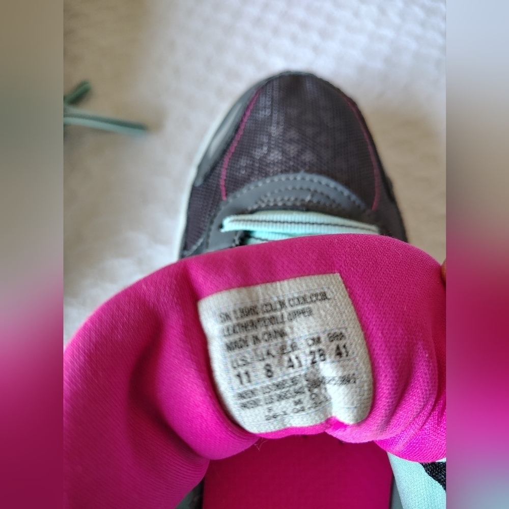 Skechers Go Wallk 2 Flash Women's Gray and Pink Athletic Shoes Size 11 - Picture 8 of 10